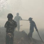 Medan Berat Tak Surutkan Langkah, Kodam XIX/TT Bersama Tim Gabungan Kendalikan Karhutla di Kerumutan